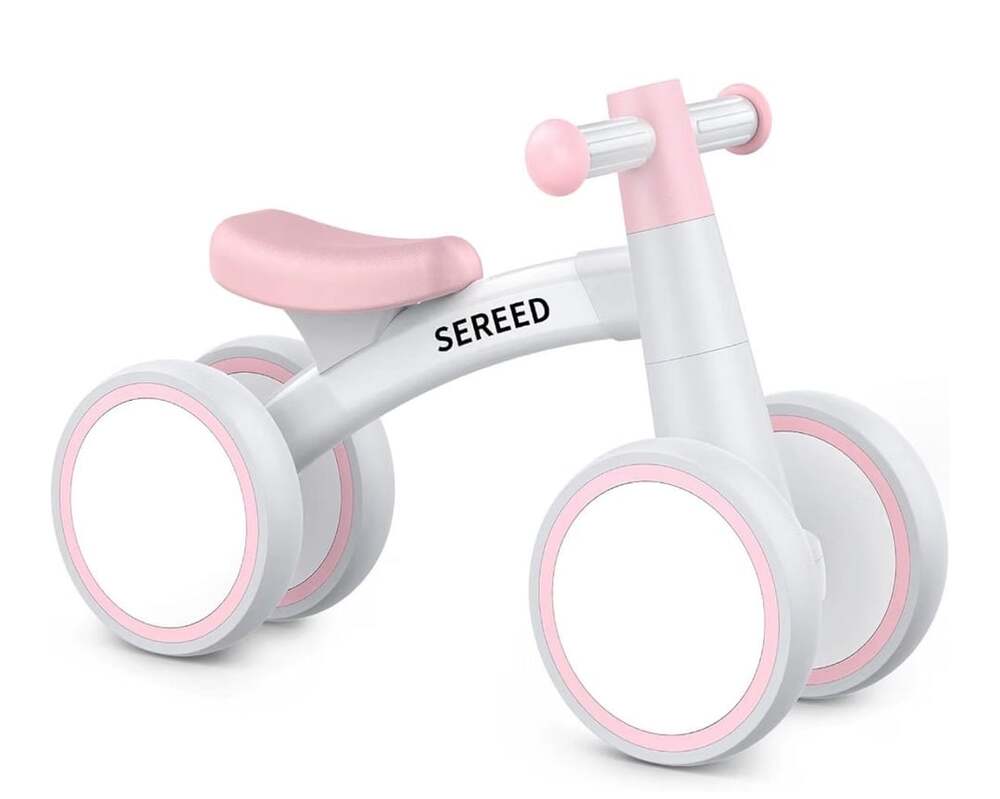 Baby Balance Bike 4 Wheels Toddler First Bike Boys Girls First Birthday Gifts